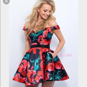 Blush homecoming dress